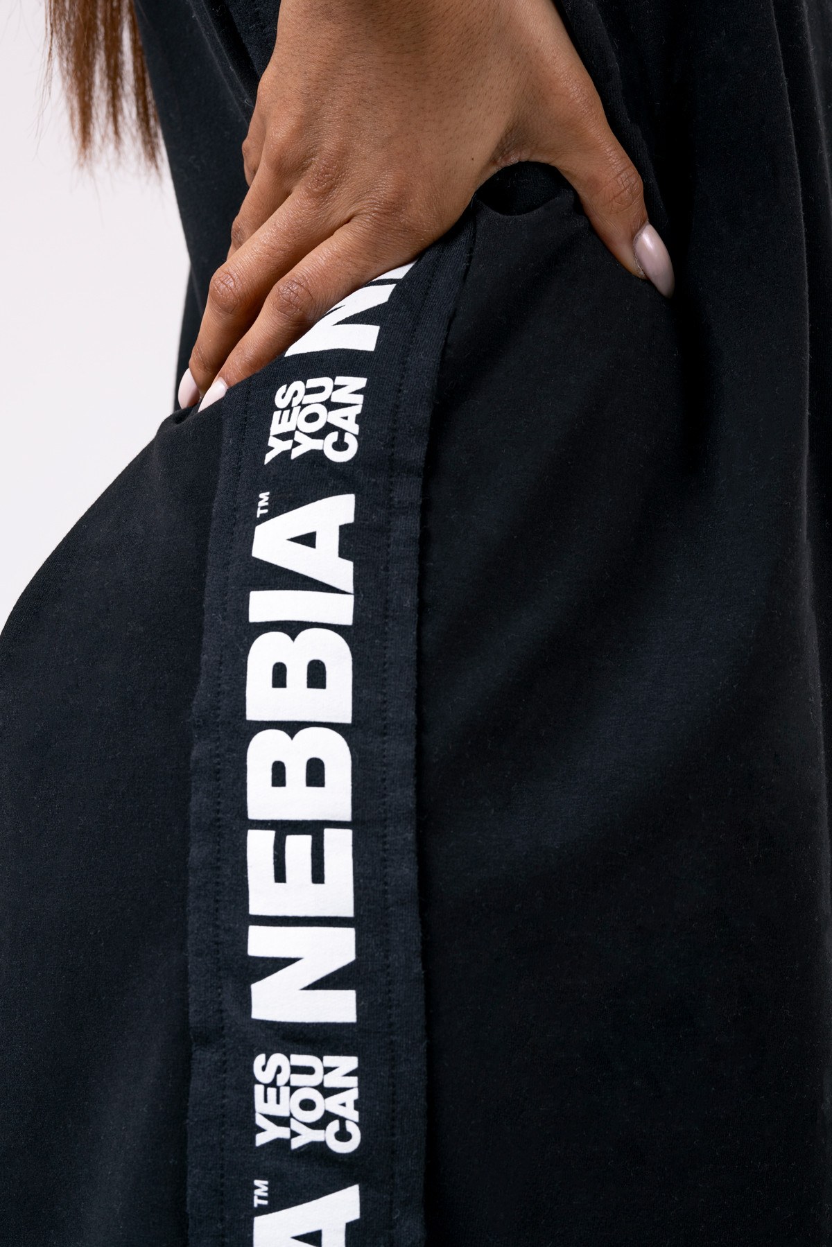 NEBBIA Playful Restday Oversized dress Black 522