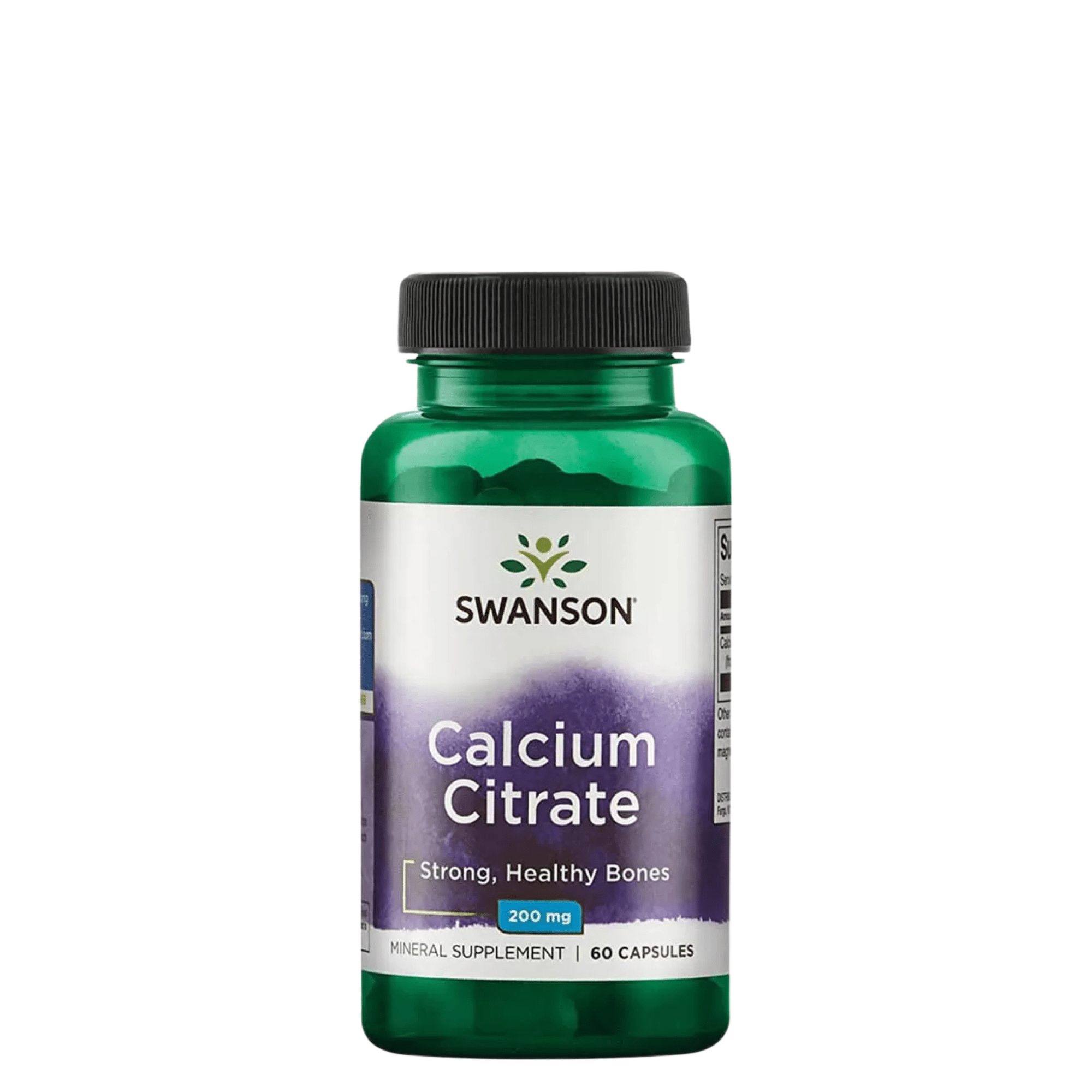 Swanson Calcium Citrate 200mg (60 caps)